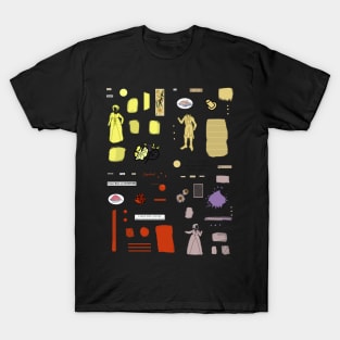 Regency Aesthetic Scraps Sheet T-Shirt